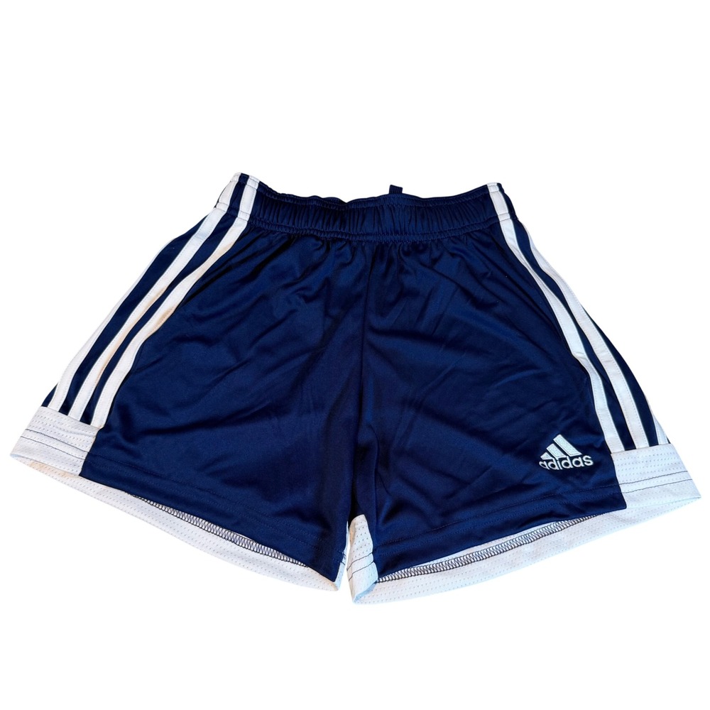 Adidas Womens Tastigo 19 Soccer Shorts Dark Blue White DP3166 Size 2XS NWT